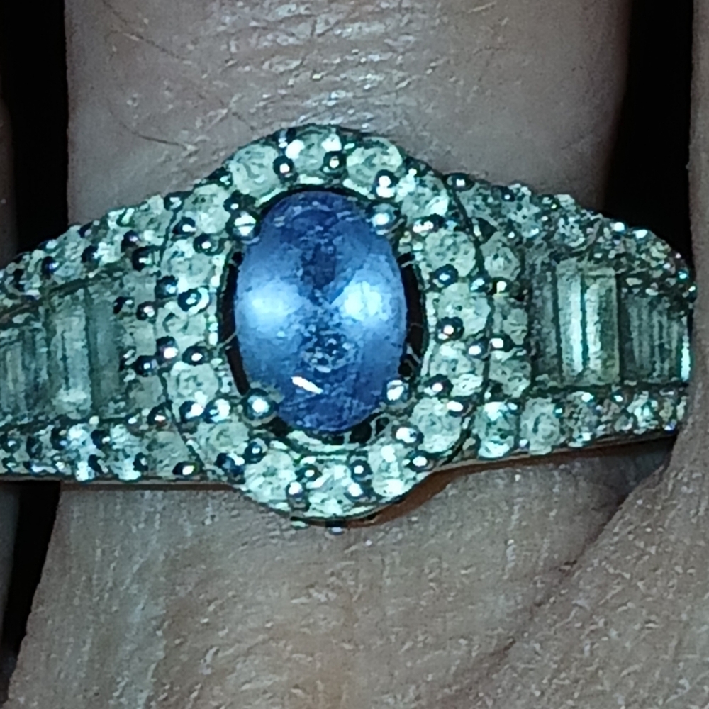 Genuine Tanzanite Ring Tripple A - Picture 4 of 12